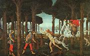 BOTTICELLI, Sandro The Story of Nastagio degli Onesti (first episode) ghj oil